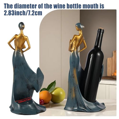 Countertop Single Bottle Wine Rack for Wine Lovers: Elegant Mini Wine Bottle Rack,Red Wine Rack Bottle Holder & Stunning Wine Display for Your Home Decor