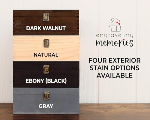 Personalized Baby Memory Box for Keepsakes Custom Engraved Wooden Newborn Gift Box with Lid - Baby Shower Gifts for Boys Girls Keepsake Chest - Storage Boxes for Photos Milestones First Year Treasures - style: 11. New Born Baby Designs