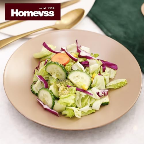 HomeVss Stoneware Two-Tone Colors Life 12pc Dinner Set， Outside Shiny Black + Inside Matte Glaze Warm Beige - color: Warm Beige, size: 12pc Set