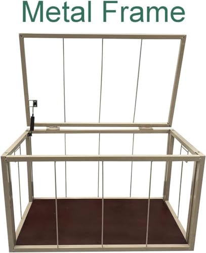 Water Hyacinth Wicker Storage Trunk, Brown Wash, 30x17.5x17.5 | Safety Hinge, Heavy-duty, Metal Frame - color: Brown Wash, size: 30" x 17.5"