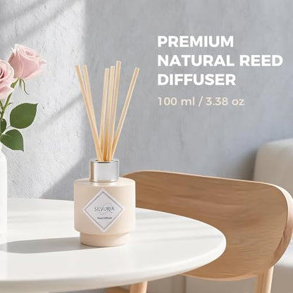 Bamboo Reed Diffuser Set,100ml Scented Oil Diffuser