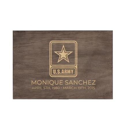 Personalized Line of Duty Memorial Keepsake Box – Custom Engraved Wooden Tribute Box for Fallen Heroes, Soldiers, First Responders, Veterans - Sympathy Gifts Storage Boxes for Medals, Flags, Photos - style: 16. Line of Duty Memorial