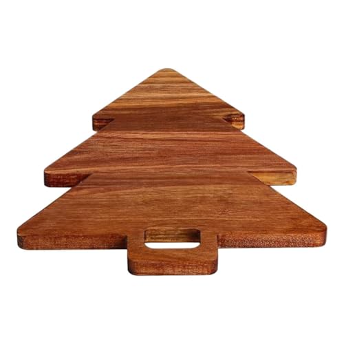Alipis Christmas Tree Cutting Board Wooden Kitchen Decor for Food Prep Serving Versatile Christmas Tree Shaped Board for Bread Cake Appetizers for Home Holiday Gatherings