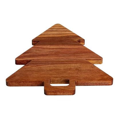 Alipis Christmas Tree Cutting Board Wooden Kitchen Decor for Food Prep Serving Versatile Christmas Tree Shaped Board for Bread Cake Appetizers for Home Holiday Gatherings