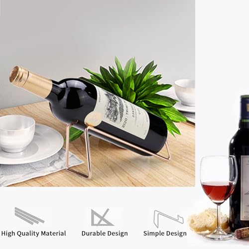SuproBarware Wine Rack - Stainless Steel Single Wine Bottle Holder Rack, Stylish Wine Bottle Organizer Great for Wine Lovers (cp 6) - color: Cp 6