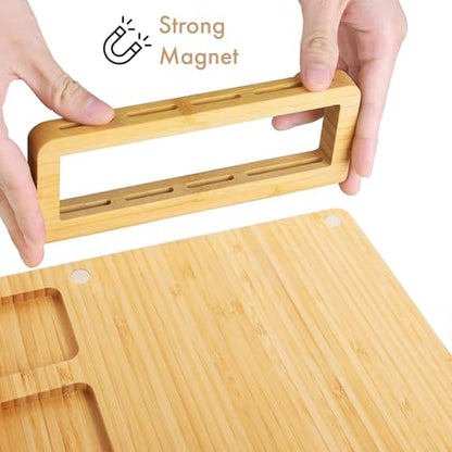 Personalized Cheese Board and Knife Set with Magnetic Holder | Serving Tray for Crackers, Meat, and Wine, Anniversary - style: Personalized Cheese Board Set with Magnet Hold