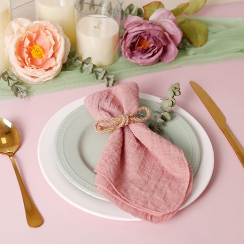 Rustic Bow Napkin Rings Set of 6, Handmade Boho Jute Rope Napkin Ring | Farmhouse Bow Knot Napkin Buckles for Wedding, Thanksgiving, Christmas & Home Table Decor - size: 6