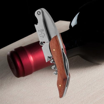 Cabilock Complete Wine Accessory Kit Bottle Opener Waiters Corkscrew Pourer Stopper Home Party Use