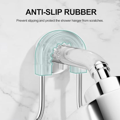SRIWATANA Shower Caddy Hanging, Shower Organizer with Razor Hooks, Chrome | Rustproof Shower Rack, No Drilling Shelves Over Shower Head, Anti-Swing Scution Install, Bathroom Holder for Sponge Loofah - color: Chrome