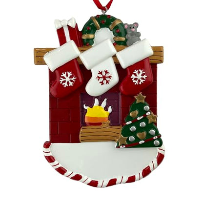 Customized and Personalized Christmas Ornament - Family of 2-6 with One Pet - Add 1 of The 26 Different Dogs and Cats to Design Your Own Custom Pet Design -Made to Order (Family of 3 with 1 Pet) - size: Family of 3 with 1 Pet