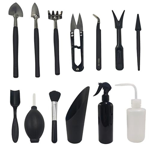 13Pcs Succulent Tools Set Mini Garden Tool Kit Transplanting Tools for Succulent Care Miniature Gardening Plant Watering Houseplant
