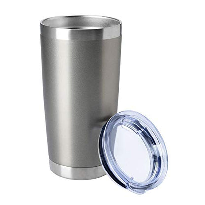 HASLE OUTFITTERS 20oz Tumblers Bulk Stainless Steel Cup with Lid Double Wall Vacuum Insulated Coffee Mug for Cold & Hot Drinks 1 Pack, Grey - color: Grey-A, size: 1 Count (Pack of 1)