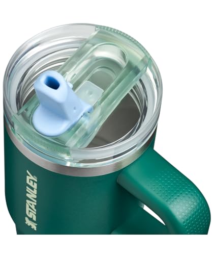 STANLEY Quencher ProTour Flipstraw Tumbler, 14 oz, Emerald Honeydew | Built-In Straw & Handle | Cupholder Compatible for Travel | Leakproof Insulated Stainless Steel Cup | BPA-Free - color: Emerald Honeydew, size: 14 Ounces