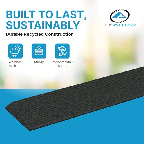 EZ-ACCESS Transitions Angled Entry MAT, Black, 1-in - color: Black, size: 1 Inch
