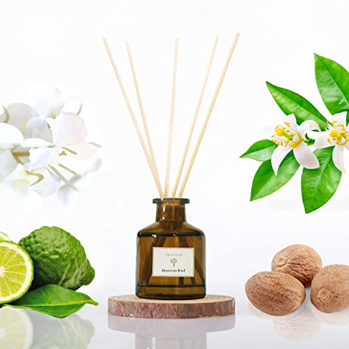 PRISTINE Moroccan Riad/Inspired by Venetian Reed Diffuser for Home | Refreshing Blend of Bergamot, Orange, Earthy Oud Reed Diffuser Set, Oil & Reed Diffuser Sticks | Home & Office Decor - size: 1.69 fl oz