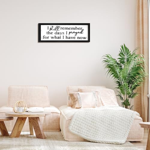 Ripeng 3D I Still Remember The Days I Prayed Sign Wall Decor Wooden Entryway Hallway Decor, Above Door Plaque Bible Verse Christian Wall Art for Christmas Family Living Room Bedroom, 15.7" x 5.9" - style: I Still Remember the Days I Prayed