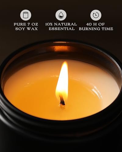 AOOVOO Scented Candles Gift Set - 6 Pack Candles for Men | Soy Candle for Home Scented, 42 oz 300 Hour Long Lasting Candle Set for Gift, Birthday, Christmas, Thanksgiving, Anniversary
