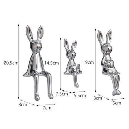 Decorative Bookends Sitting Statue Figurine Sculpture Book Holders Ceramic Ornament Modern Porcelain Shelf Accessory Suitable for Living Room Bedroom