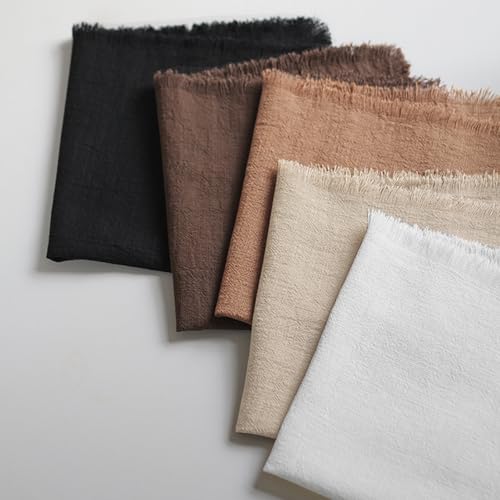 Handmade Cloth Napkins with Fringe，18x18 Inch Set of 4 - Black | 100% Cotton Napkins with Fringe，Delicate Handmade Cloth Napkins for Dinners, Parties, Weddings and More - color: Black