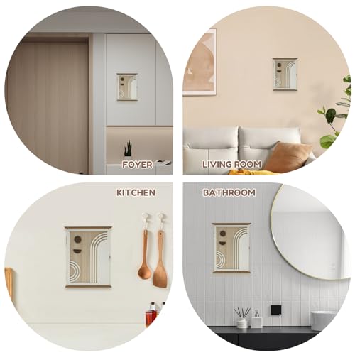 US Wooden Key Box Wall Mount Wooden Key Holder Decorative Wall Key Hanger with 6 Key Hooks Rustic Key Cabinet Key Organizer Entryway Key Holder for Wall Entryway Hallway (Style 2) - size: Style 2