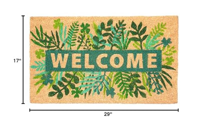 Calloway Mills Greenery Welcome 17”x29” - color: Greenery Welcome, size: 1'5" x 2'5" (Rectangular)