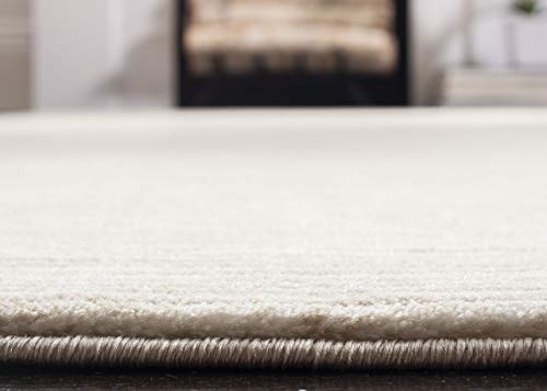SAFAVIEH Vision Collection Area Rug - 6'7" Round, Cream, Modern Ombre Design, Non-Shedding & Easy to Clean, Ideal for Living Room, Bedroom, Dining Space (VSN606F) - color: Creme, size: 6'7" (Round)