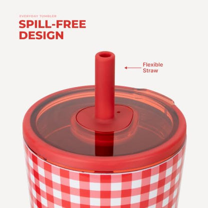 HydroJug Everyday Tumbler 20 oz, Ceramic-Lined Straw Cup, Summer Picnic - color: Summer Picnic, size: 20 Ounces