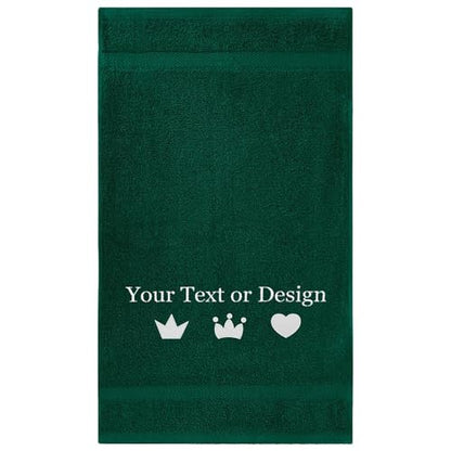 Personalized Bath Towel - Custom Turkish Cotton Towels with Embroidered Name, Monogram - Soft & Absorbent Bath Sheet - Hunter Green, 30"x60" (1 Pack) - color: Hunter Green, size: Bath Sheet (30"x60")