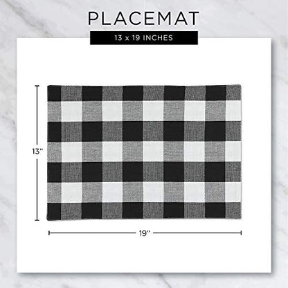 DII Variegated Tabletop Collection, Placemat Set 13x19, Spice, 6 Piece - color: Spice, size: 19" x 13" (Set of 6)
