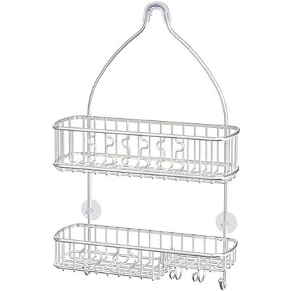 Simple Houseware Stainless Steel Hanging Shower Head Caddy Organizer | (26 x 16 x 5.5 inches) - size: Large - 26" x 16" x 5.5"