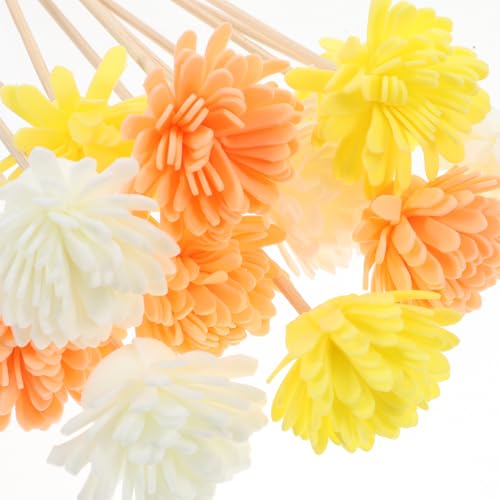 Didiseaon 12Pcs Dried Flower Diffuser Sticks Refill Flower Reed Diffuser Sticks Replacement Reeds for Essential Oil Bottles Aromatherapy Home Fragrance Decorative Sticks