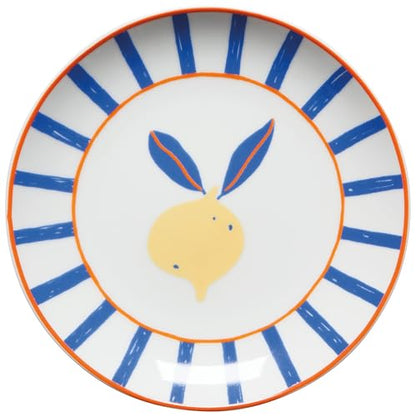 Jubilee Porcelain Tropical Appetizer Plates, Set of 4 - color: Citrus Burst