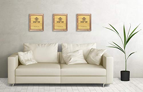 Rustic Wooden Picture Frame 9x12 Inch - 100% Natural Solid Eco Distressed Wood for Wall Mounting Tabletop Photo Frame - Walnut - size: 9x12