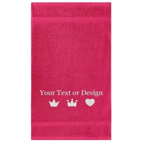 Personalized Passion Bath Sheet Towel with Name, Monogram - 30"x60" Highly Absorbent & Super Soft Turkish Cotton Bath Towels for Bathroom, Gym & Hotels - Hot Pink - color: Hot Pink, size: Bath Sheet (30"x60")