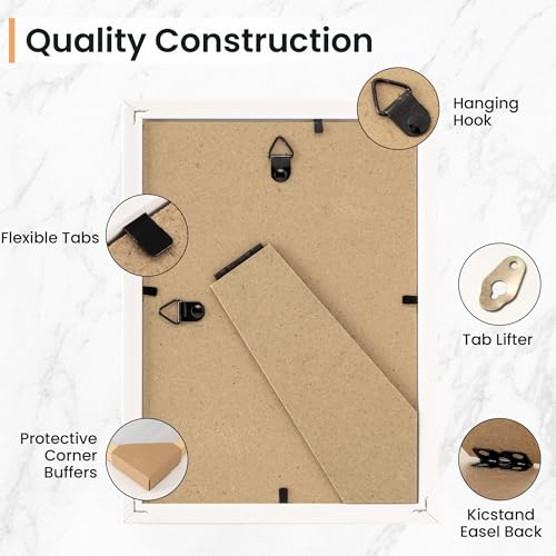 5x7 inch Picture Frame, 5x7 Photo Frames with 4x6 Removable Mat - High Definition Plexiglass - Vertical and Horizontal Display - Wall Hanging Frame - Gold, 12 Pack - color: Gold, size: 5x7, 12P