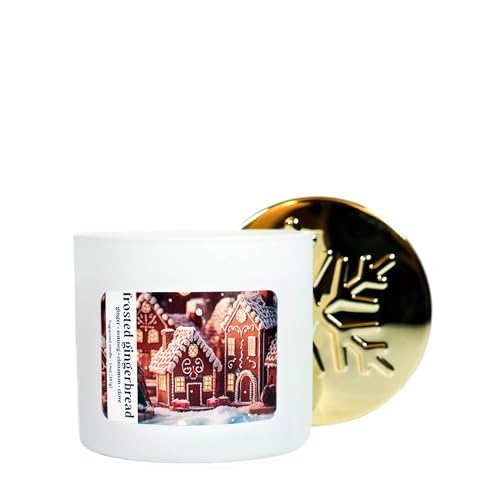 Colonial Candle Frosted Gingerbread Scented Candle, Holiday Scented Candle - Made in The USA - color: Frosted Gingerbread