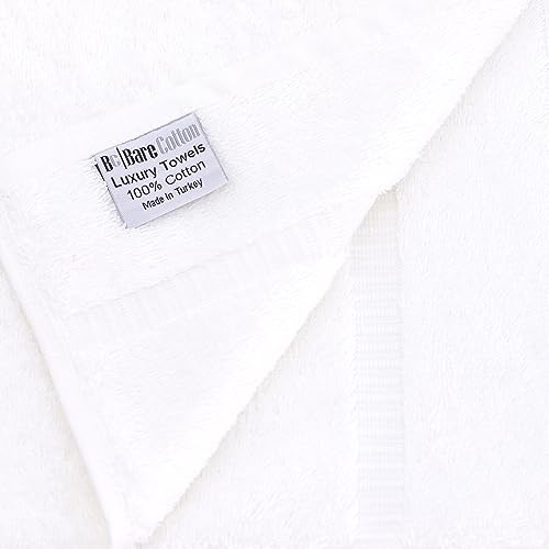 Monogrammed Hand Towel, Personalized Gift, Set of 2- Gold Block Letter Embroidered Towel - Extra Absorbent 100% Turkish Cotton - Soft Terry Finish - Initial M White - color: White & Gold, size: Initial M