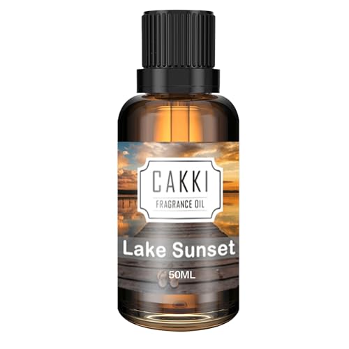 Essential Oils for Diffusers for Home, Scent-Lake Sunset, Single Large Size 50ml, CAKKI Fragrance Oils, for Candle Making, for Soap Making, Diffuser Oil Scents - size: 50 ml (Pack of 1)