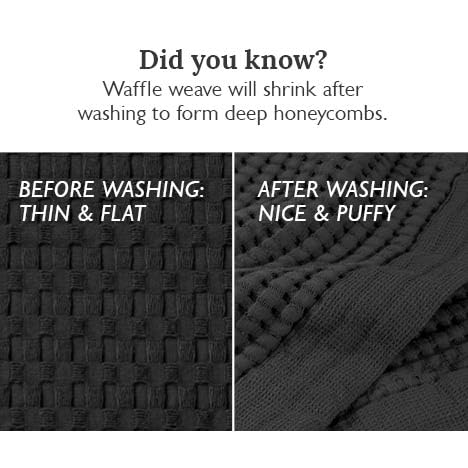 GILDEN TREE Waffle Bath Sheet Quick Dry Towel, Thin Luxury Bath Towels, Bath Sheets 40x80 Large Bath Towels, Modern Style (Faded Black) - color: Faded Black, size: Bath Sheet (40" x 80")