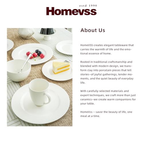 HomeVss, New Bone China Embossed Rain Drops 40pc Dinnerware Set - color: Rain Drops, size: Service for 8 - 40pc Set