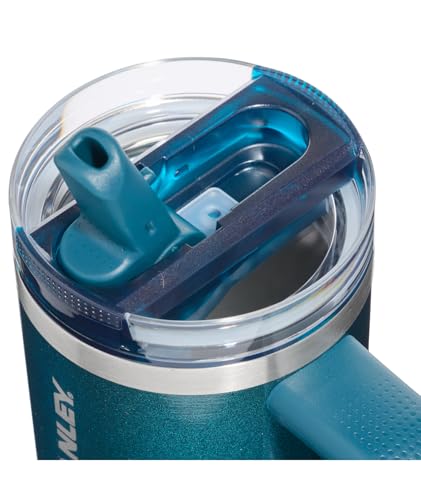 STANLEY Quencher ProTour Flipstraw Tumbler, 14 oz, Ponderosa Shimmer | Built-In Straw & Handle | Cupholder Compatible for Travel | Leakproof Insulated Stainless Steel Cup | BPA-Free - color: Ponderosa Shimmer, size: 14 Ounces