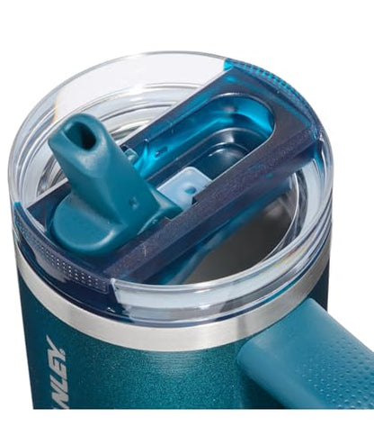 STANLEY Quencher ProTour Flipstraw Tumbler, 14 oz, Ponderosa Shimmer | Built-In Straw & Handle | Cupholder Compatible for Travel | Leakproof Insulated Stainless Steel Cup | BPA-Free - color: Ponderosa Shimmer, size: 14 Ounces