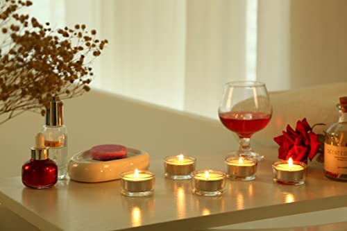 GOLDEAL 30 PCS Small Clear Glass Tealight Candle Holders,Tealight Holders Bulk Use for Weddings Parties Dinner,for 1.5" Tealight. as Well as Candle Mould… - color: Clear