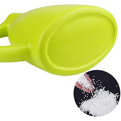 MyLifeUNIT Plastic Watering Can, Elegant Watering Pot, 1/2-Gallon (Green)