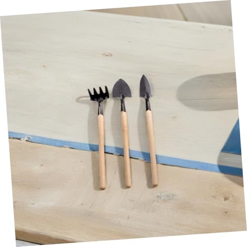 Homoyoyo 6 Sets Mini Garden Tools Kit – 18pcs Small Metal Hand Tools for Indoor Gardening, Flower Planting, Soil Digging, Transplanting, and Succulent Care