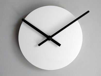 Minimalist Wooden Wall Clock, Natural Wood Round Clock with Black Hands, Modern Silent Non-Ticking Wall Clock for Living Room Bedroom Office Kitchen, 12 Inch
