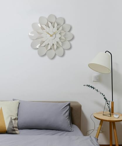 ARCHI Floro - The Blooming Elegance Grey Flower Wall Clock