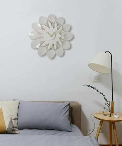 ARCHI Floro - The Blooming Elegance Grey Flower Wall Clock