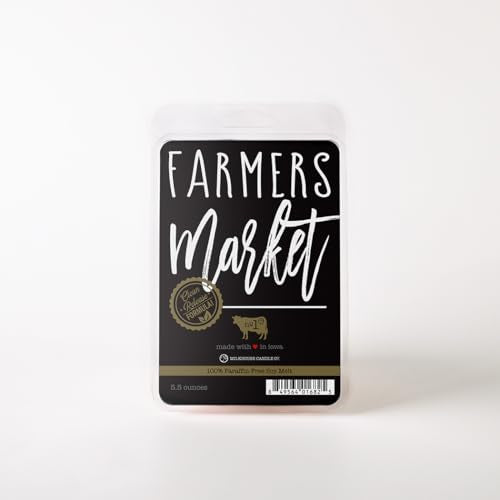 Milkhouse Farmers Market Soy Wax Melts for Wax Warmer, 5.5 oz | Clean-Burning, Premium Fragrance Oil, Made in the USA - color: Farmers Market