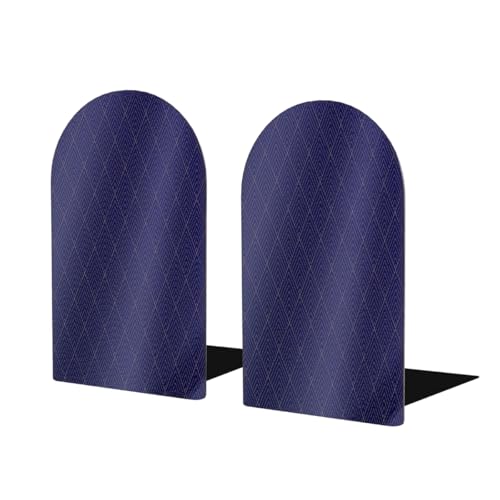 Purple Geometric Pattern 2Pcs Book Ends for Shelves Non-Skid Wood Bookends Decorative Back to School Books Holders Book Stoppers Bookshelf Accessories for Desk Home Office School Decor (1 Pair) - color: Purple Geometric Pattern